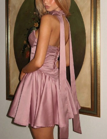 Rochie scurta SHEIN, roz