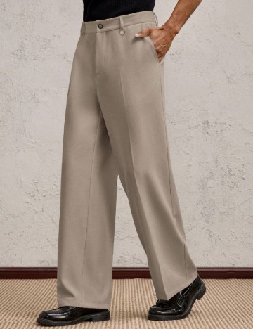 Pantaloni SHEIN Plus Size Men, gri