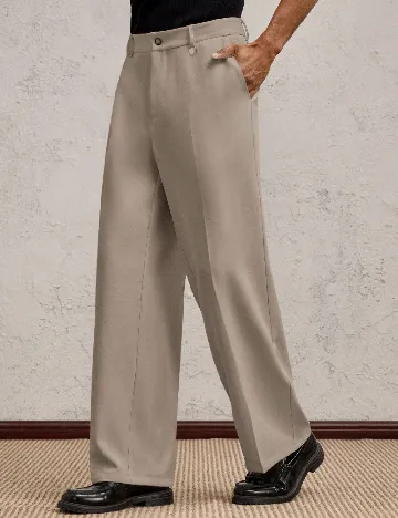 Pantaloni SHEIN Plus Size Men, gri