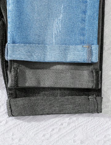 Set Pantaloni scurti 3 perechi Shein Kids, mix culori