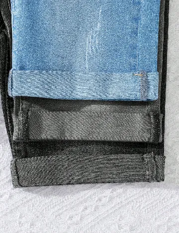 Set Pantaloni scurti 3 perechi Shein Kids, mix culori