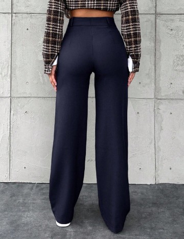 Pantaloni SHEIN, bleumarin