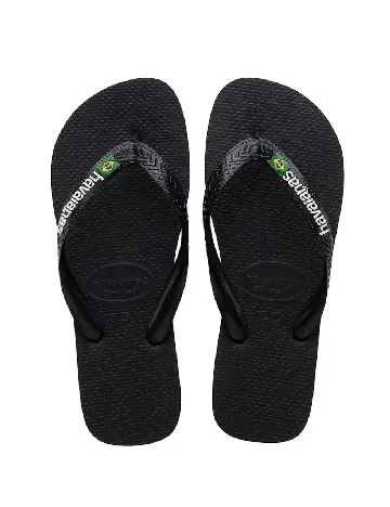 Slapi havaianas, negru