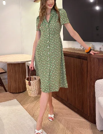 Rochie scurta SHEIN, verde