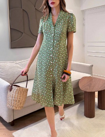 Rochie scurta SHEIN, verde