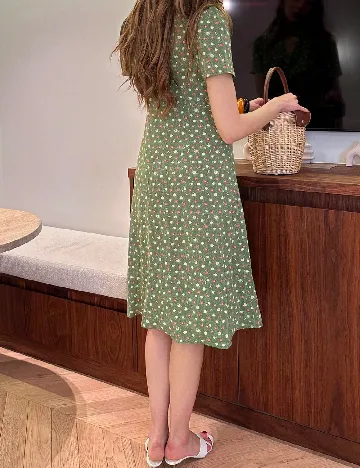 Rochie scurta SHEIN, verde