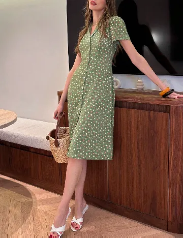 Rochie scurta SHEIN, verde