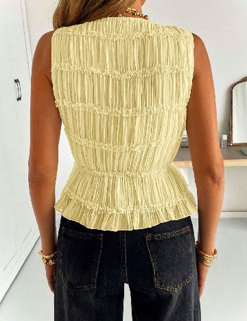 Top SHEIN, galben