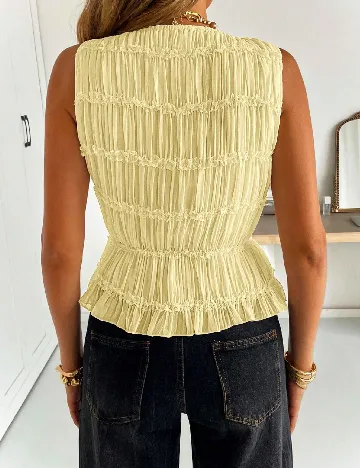 Top SHEIN, galben