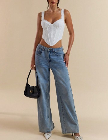 Top SHEIN, alb