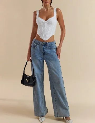 Top SHEIN, alb