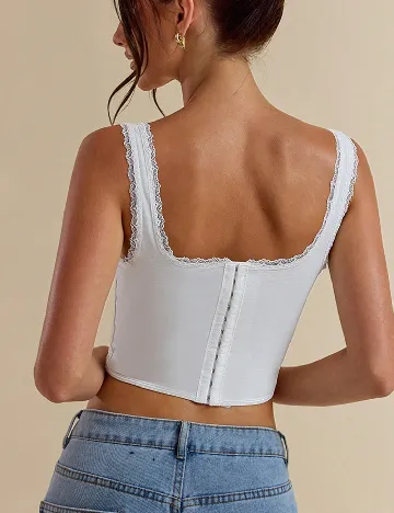 Top SHEIN, alb
