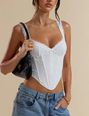 Top SHEIN, alb