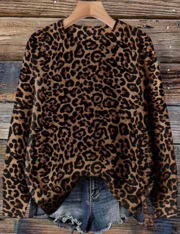 Bluza SHEIN CURVE, animal print