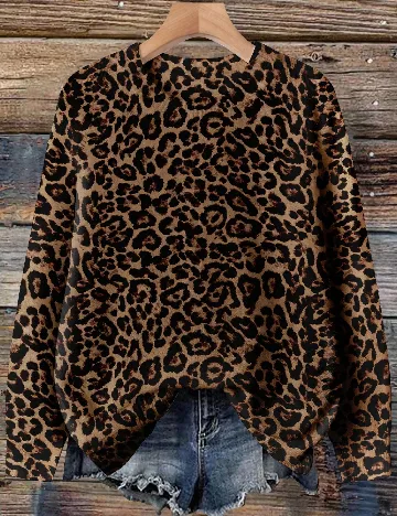 Bluza SHEIN CURVE, animal print