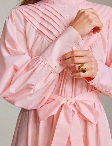 Rochie lunga Ontre, roz