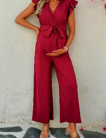 Salopeta SHEIN Maternity, rosu
