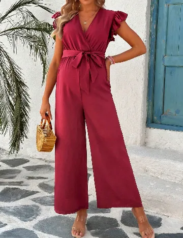 Salopeta SHEIN Maternity, rosu