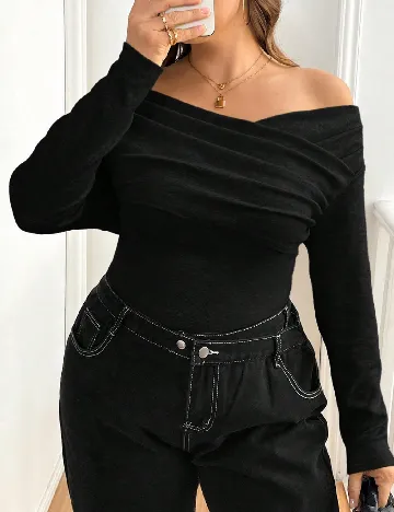 Bluza SHEIN CURVE, negru