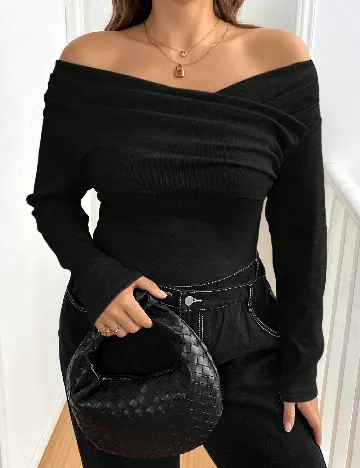 Bluza SHEIN CURVE, negru