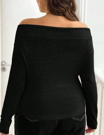 Bluza SHEIN CURVE, negru
