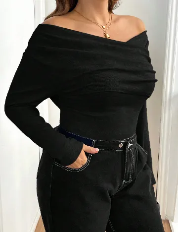 Bluza SHEIN CURVE, negru