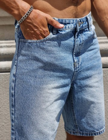 Pantaloni scurti SHEIN, albastru