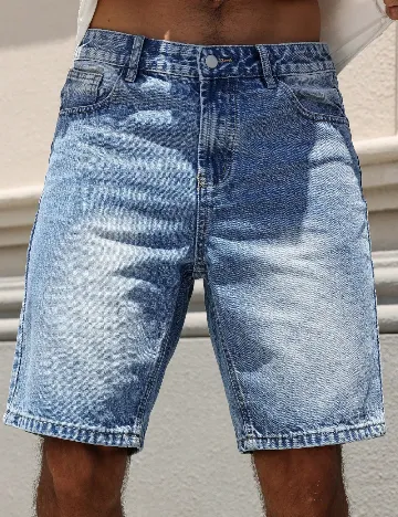 Pantaloni scurti SHEIN, albastru