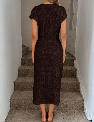 Rochie medie SHEIN, maro inchis
