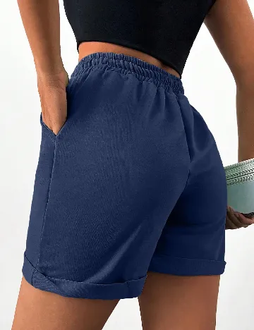 Pantaloni scurti SHEIN, albastru