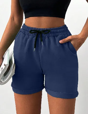 Pantaloni scurti SHEIN, albastru