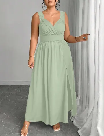 Rochie lunga SHEIN CURVE, verde