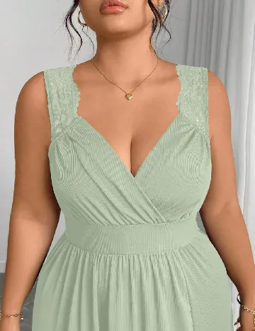Rochie lunga SHEIN CURVE, verde