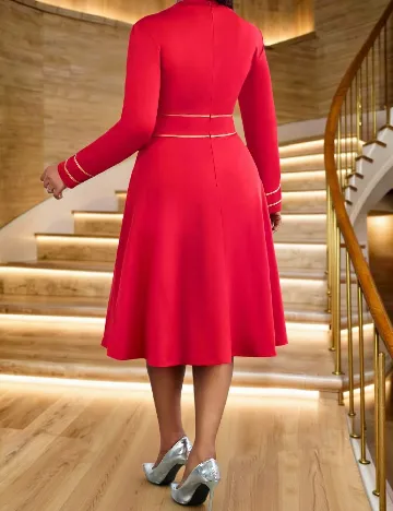 Rochie medie SHEIN CURVE, rosu