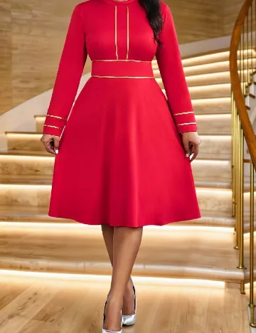 Rochie medie SHEIN CURVE, rosu