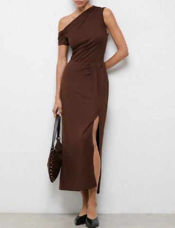 Rochie medie SHEIN, maro