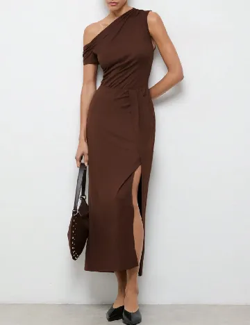 Rochie medie SHEIN, maro