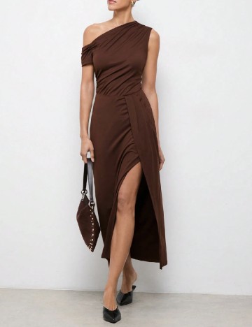 Rochie medie SHEIN, maro