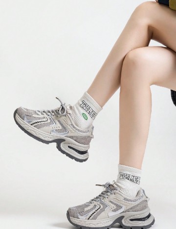 Adidasi SHEIN, gri