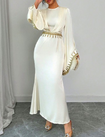 Rochie lunga SHEIN, ecru