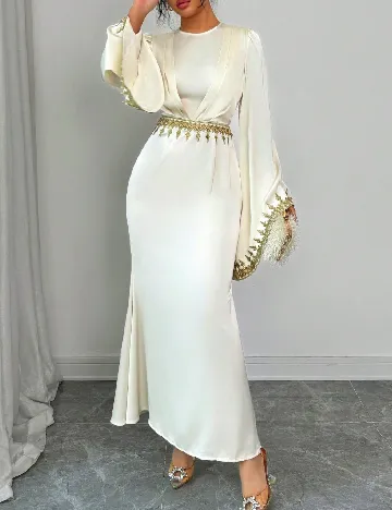 Rochie lunga SHEIN, ecru
