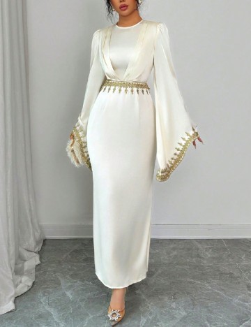 Rochie lunga SHEIN, ecru