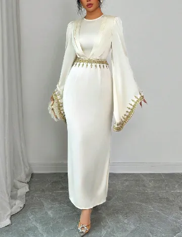 Rochie lunga SHEIN, ecru