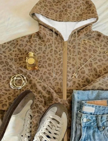 Hanorac SHEIN, animal print