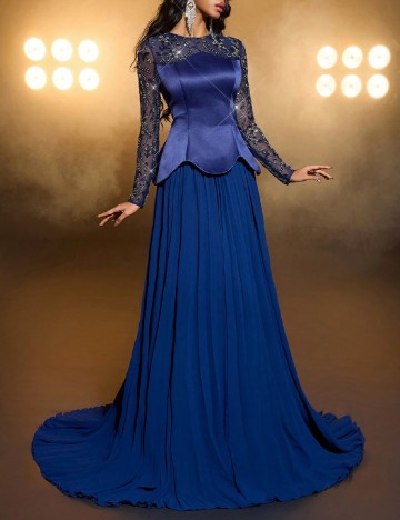 Rochie lunga SHEIN, albastru