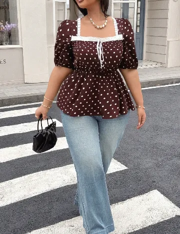 Top SHEIN CURVE, maro