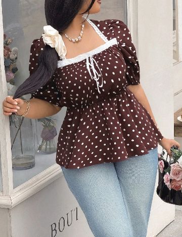 Top SHEIN CURVE, maro