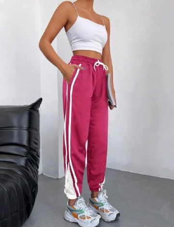 Pantaloni SHEIN, roz