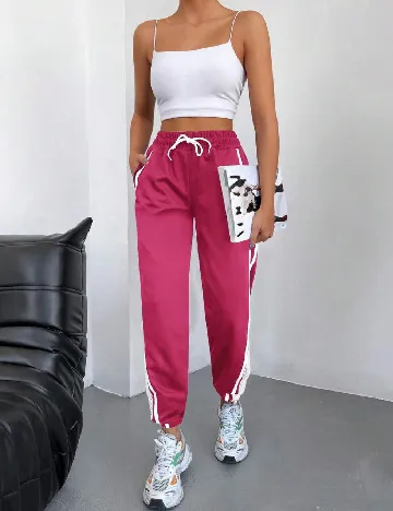 Pantaloni SHEIN, roz