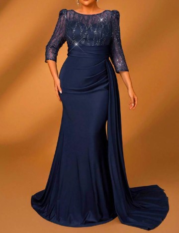 Rochie lunga SHEIN CURVE, albastru